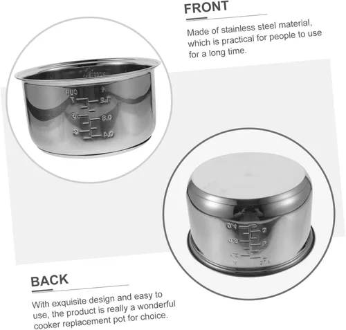 Vista 3 de TIDTALEO olla de cocina eléctrica olla interior de acero inoxidable olla arrocera japonesa interior accesorios japoneses utensilios de cocina