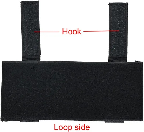 Vista 3 de Paquete de 2 paneles de parche Molle, bloc de insignias, parches de moral, placa de identificación de gancho y bucle, panel adaptador para placa