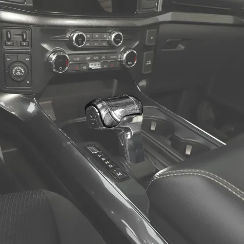 Vista 5 de Cubierta de la perilla de la palanca de cambios compatible con Ford F150 2021-2025+ (bronce)