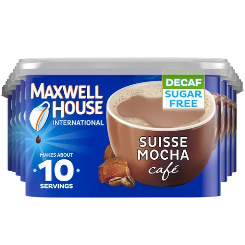 Vista 14 de Maxwell House Mezcla instantánea de bebidas estilo café, fácil de preparar, 1 recipiente, para café rápido por la mañana o merienda de la tarde