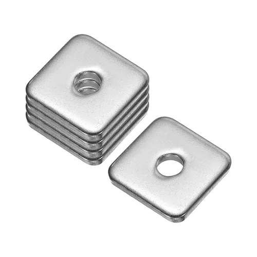 Vista 39 de uxcell Arandela cuadrada, 10 piezas M3x10x10x1mm 304 arandelas de placa cuadrada de acero inoxidable 304 Junta espaciadora de almohadilla plana
