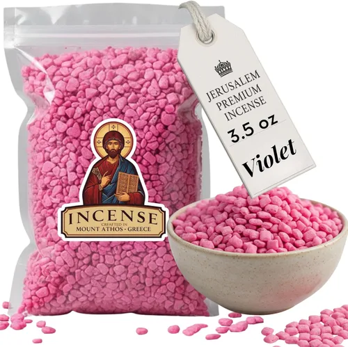 Vista 35 de Holy Land Market Jerusalem Incienso – para iglesia o uso personal, calidad premium del Monte Athos (negro, 1 oz)