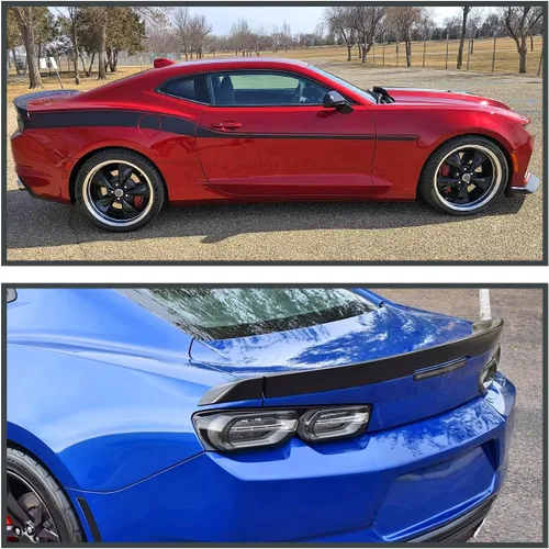 Vista 9 de Spec-D Tuning Alerón trasero ABS negro mate compatible con modelos Chevy Camaro 2016-2020