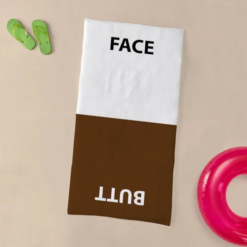 Vista 3 de CafePress Toalla de cara y glúteos, 30 x 60 pulgadas, parte trasera de algodón absorbente, suave para playa, toalla de piscina