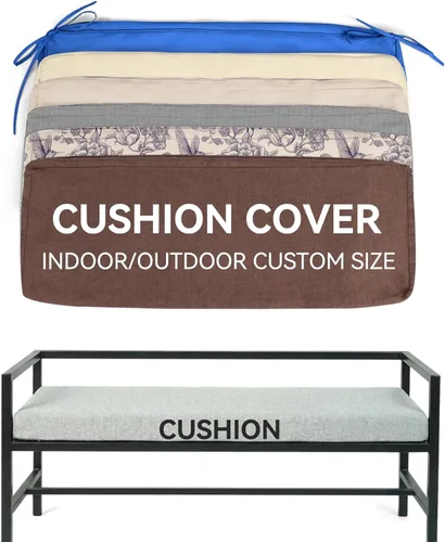 ROFIELTY Fundas de cojín de tamaño personalizado, más de 150 colores, fundas reemplazables para muebles de interior/exterior, fundas impermeables