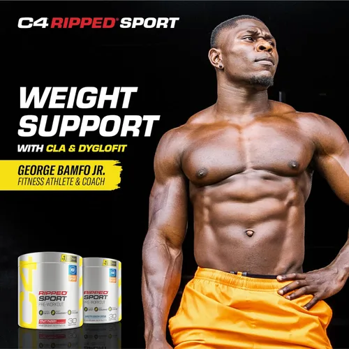 Vista 4 de Cellucor C4 Ripped Sport Pre Workout Powder Arctic Snow Cone - Certificado NSF para deporte + Suplemento energético previo al entrenamiento sin