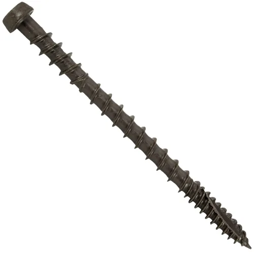 Vista 33 de Tornillo de madera compuesto gris castillo de 2-3/4 pulgadas, cabeza de accionamiento Torx/Star Drive Head - Recubierto Exterior - Compatible