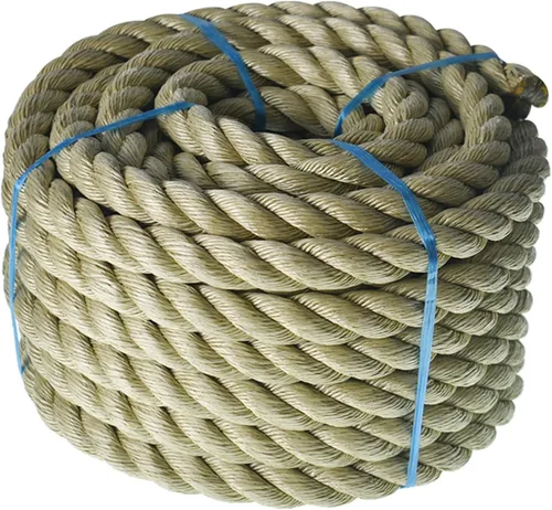 Cuerda trenzada de Manila, cuerda sintética de cáñamo de polipropileno trenzado de tres hebras, utilizada para decoración de interiores o