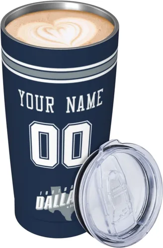 Vista 3 de ANTKING Vaso aislado con popote de Arizona con cualquier nombre y número, regalos de 20 onzas para hombres