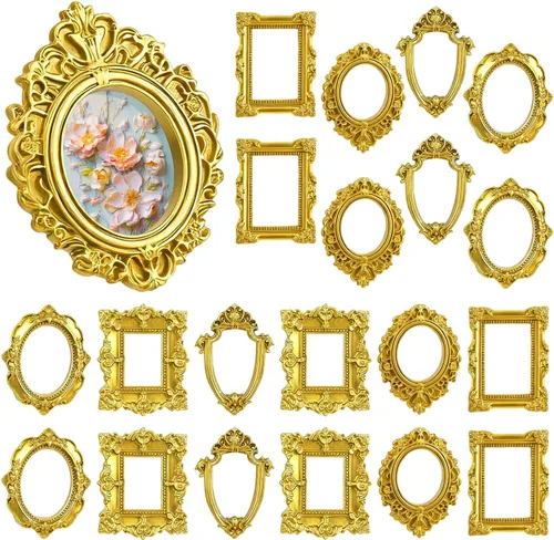 20PCS Mini Antiqu Vintage Resin Picture Frame
