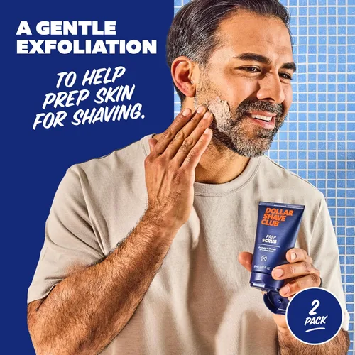 Vista 3 de Dollar Shave Club Prep Scrub de 3 onzas (paquete de 2) Exfoliante preafeitado para prevenir el vello encarnado