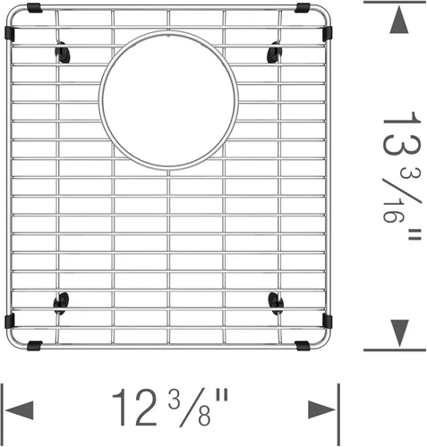 Vista 3 de BLANCO 239955 Vintera - Rejilla para fregadero, acero inoxidable