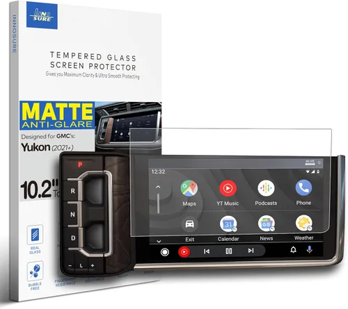 Vista 10 de Protector de pantalla de vidrio para Chevrolet Chevy Tahoe/Suburban, GMC Yukon de 10.2 pulgadas (HD transparente)