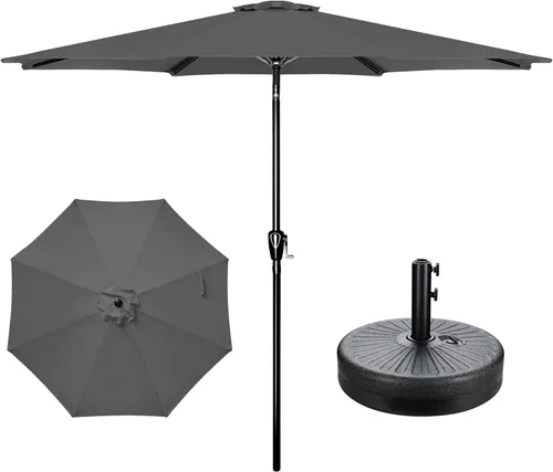 Vista 27 de YSSOA Toldo de repuesto para sombrilla de patio de 9 pies solo para 8 varillas, color azul oscuro