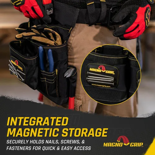 Vista 3 de MagnoGrip 002-634 Plataforma de suspensión magnética de 33 bolsillos, color negro