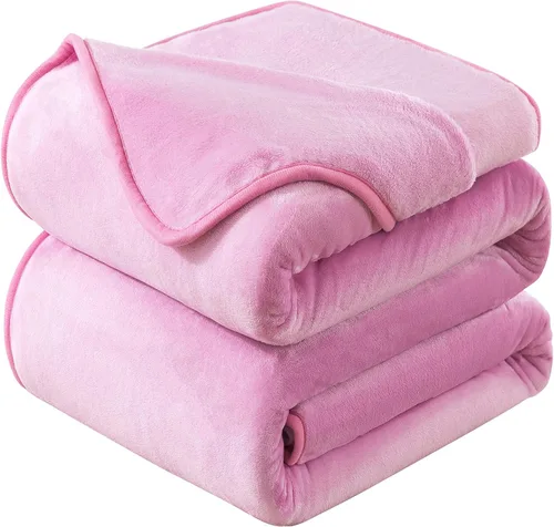 Vista 10 de Manta Snuggle Sac extra mullida, manta de forro polar para viajes, manta para sofá, cama, sofá, manta cálida y suave con patrón a rayas, 50 x 60