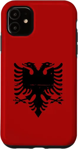 Vista 8 de Albania Vintage Albanian Flag Case for iPhone 17