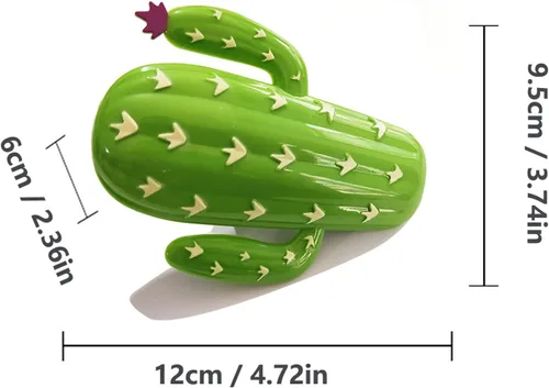 Vista 5 de 4 clips de toalla de playa para silla, clips de toalla de plástico verde cactus de gran tamaño, clips de piscina para evitar que la toalla se vuele