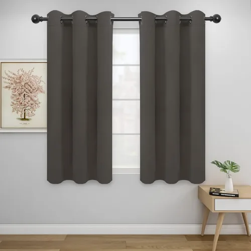 Vista 529 de Easy-Going - Cortinas opacas para dormitorio, aislamiento térmico sólido con ojales, cortinas de ventana para reducción de ruido, cortinas