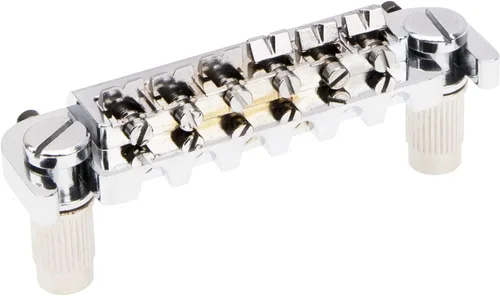 Vista 5 de 1 puente de bola de guitarra eléctrica Yootones compatible con piezas de guitarra eléctrica estilo Les Paul LP (plateado)