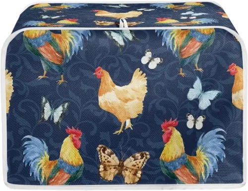 Vista 42 de Cubierta para tostadora de limón floral para horno tostador de pan de 2 rebanadas, protector de electrodomésticos pequeños a prueba de polvo