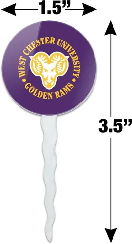 Vista 516 de GRAPHICS & MORE Abilene Christian Primary Logo Cupcake Picks Toppers Decoración Set de 6 Universidad Cristiana de Abilene