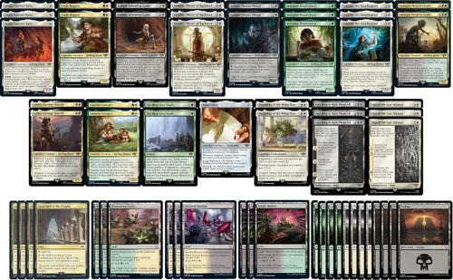 Baraja de becas legendaria – Abzan Black White Green – LOTR Lord of the Rings – Modern Legal – Hecho a medida – Magic The Gathering – MTG – 60