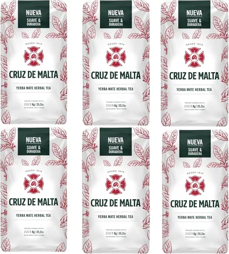 Vista 12 de Yerba mate Cruz de Malta – 500gr (1.1 lbs) Hoja suelta – Té herbal argentino tradicional – Sabor suave, de origen natural – Embalaje específico