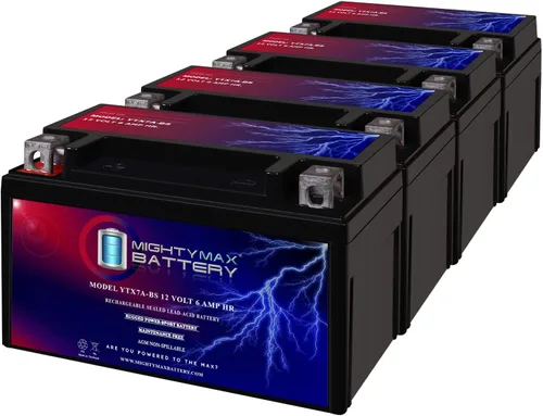 Vista 9 de Mighty Max Batería YTX7A-BS - 12 V 6 AH, 105 CCA, Batería SLA AGM para Motocicleta Recargable Libre de Mantenimiento