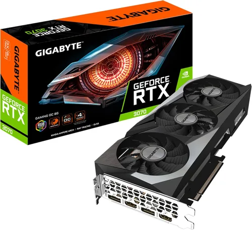 GIGABYTE Tarjeta gráfica GeForce RTX 3070 Gaming OC 8G (REV2.0), 3 ventiladores WINDFORCE, LHR, 8GB 256-bit GDDR6, GV-N3070GAMING OC-8GD REV2.0