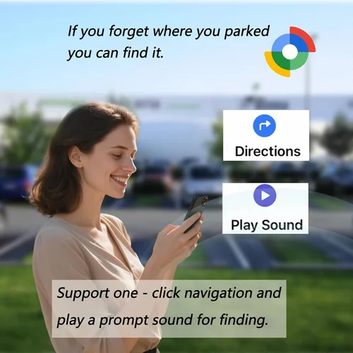 Vista 5 de Android Find My Device Localizador de coche GPS sin suscripción, súper magnético. Batería de 365 días de duración ultra larga. Resistente al agua