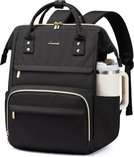 Mochila para laptop LOVEVOOK para mujer, Negro, Mochilas Daypack