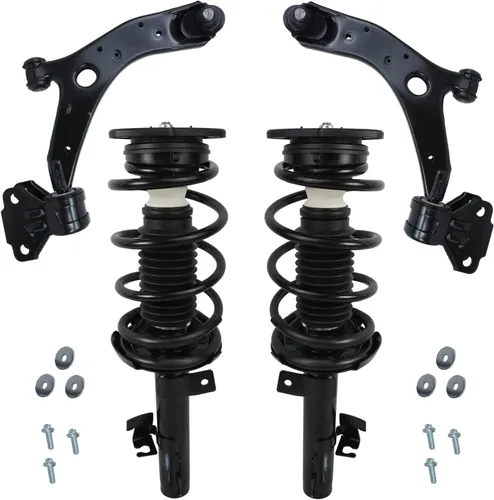 Vista 68 de Detroit Axle - Kit de 4 brazos de control de extremo delantero para Dodge Dart 13-16, Chrysler 200 15-17, 2 brazos de control inferiores, 2 extremos