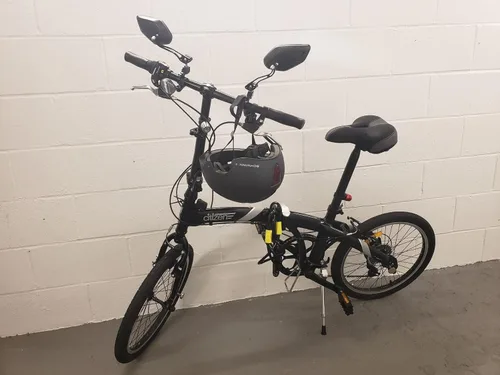 Vista 4 de Espejos de bicicleta [versión mejorada] Dos piezas HD, resistente a las explosiones, lente de vidrio, extremo de barra de lente de montaña, espejo