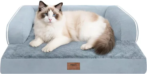 Vista 88 de Cama ortopédica extra grande para perros impermeable: cama de espuma viscoelástica para perros XL y extra grandes, sofá sofá, lavable con funda