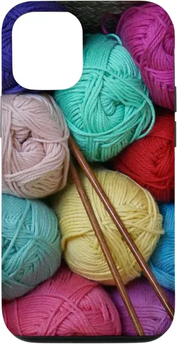 Vista 28 de Knitting and Crochet Colorful Yarn Photo Knitting Needles Case for iPhone 17