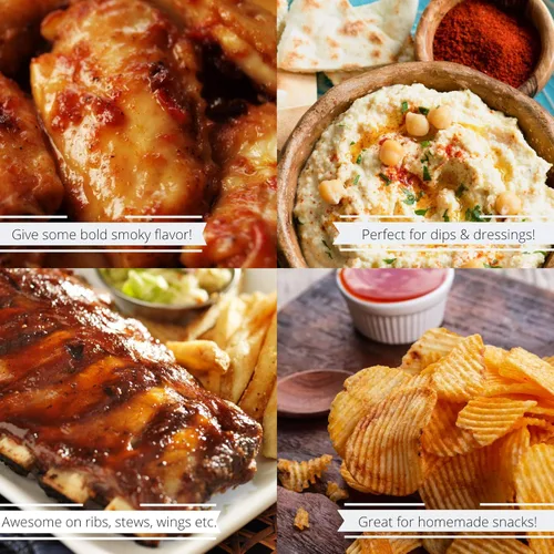 Vista 5 de Its Delish - Pimentón ahumado gourmet en polvo, contenedor reutilizable jumbo de 32 onzas, especias a granel de alta calidad, gran sabor y aroma