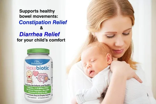 Vista 4 de DrFormulas Nexabiotic - Probiótico en polvo para bebés, bebés y niños probióticos con Saccharomyces Boulardii, L. Acidophilus, B. Infantis Better