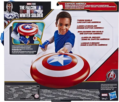Vista 3 de Marvel El Halcón y el Soldado de Invierno Capitán América Escudo Magnético y Juego de Rol Guantelete