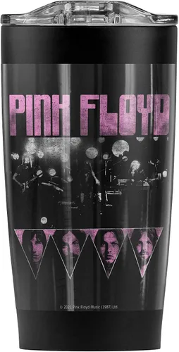 Vista 9 de Logovision Pink Floyd Dark Side Insanity - Vaso de acero inoxidable de 20 onzas, taza de viaje para café, aislada al vacío y doble pared con tapa