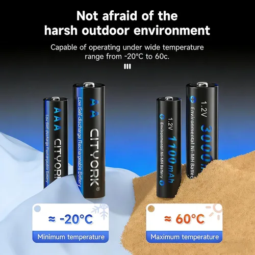 Vista 8 de Paquete de 16 pilas recargables AA de 3000 mAh, batería recargable AA precargada de 1.2 V NIMH, alta capacidad de 3000 mAh de larga duración