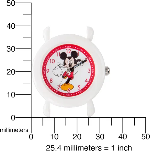 Vista 5 de Disney Mickey Mouse - Reloj analógico de cuarzo 3D para niños, Rojo