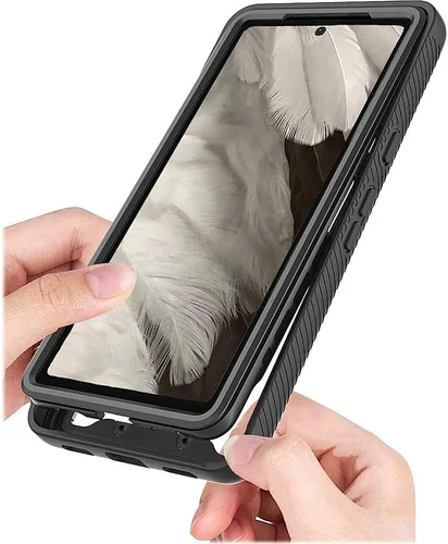 Vista 6 de SaharaCase Grip Series - Funda para Google Pixel 7a (2023) [parachoques a prueba de golpes], protección resistente, agarre antideslizante, ajuste