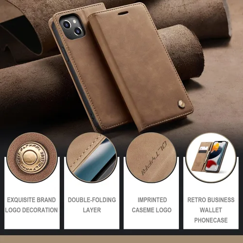 Vista 428 de QLTYPRI Funda tipo cartera para iPhone Air con tarjeteros, color negro