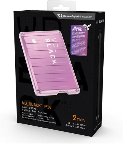Vista 6 de WD_BLACK 2TB Pink P10 Game Drive - Disco duro externo portátil, compatible con PlayStation, Xbox y PC - WDBA2W0020BPK-WES1