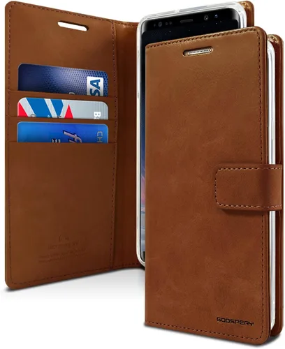 Vista 23 de GOOSPERY Blue Moon Wallet para Samsung Galaxy Note 8 Case (2017) Funda de cuero con tapa (Negro)
