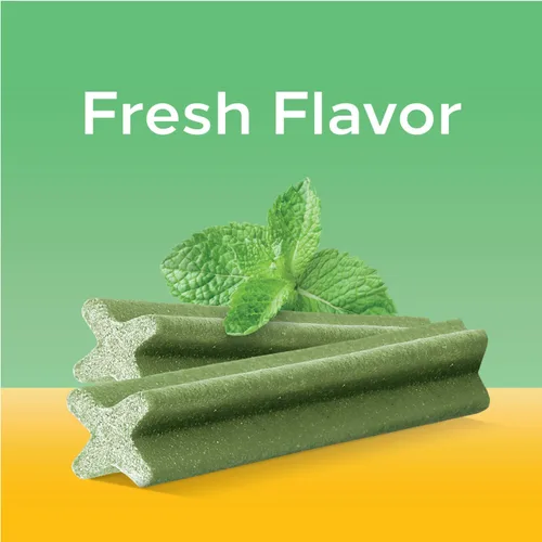 Vista 4 de Pedigree Dentastix - Golosinas para perros de raza grande, sabor fresco, bolsa de 1.87 libras (36 golosinas)