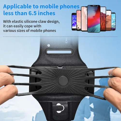 Vista 7 de Soporte para teléfono de muñeca, rotación de 360° adecuado para iPhone 16/15/14/13/12/Pro/Pro Max, para teléfonos inteligentes de 4.7 a 6.5