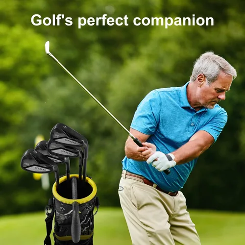 Vista 8 de Lightweight Golf Stand Bag with 2-Way Dividers, Junior Easy-to-Carry Par 3 Golf Bag, Pitch n Putt Golf Bag with Multiple Pockets for Accessories