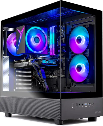 Vista 7 de Skytech Shadow - Computadora de escritorio para videojuegos - AMD Ryzen 3 3100, GTX 1660 6G, 16GB DDR4 3000, 1TB SSD, Negro